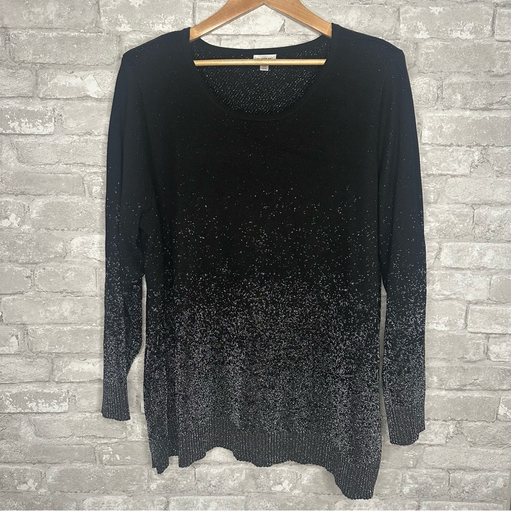 EUC Avenue Women’s Long Sleeve Sweater Gradient Sparkle Size 22/24 (RN138302)